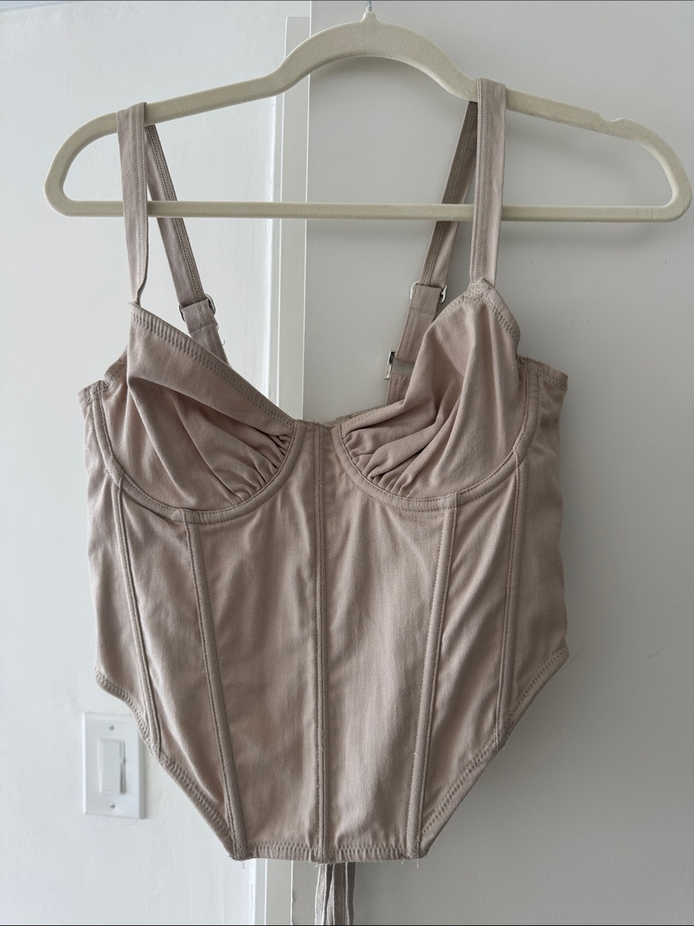 BDG Nude Bustier Corset Top